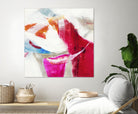 Slow Red Drift V3 by Jill Martin on GIANT ART - pinks abstract