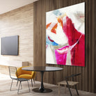 Slow Red Drift V3 by Jill Martin on GIANT ART - pinks abstract