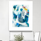 Walking By The Pond by Jill Martin on GIANT ART - blues abstract blue