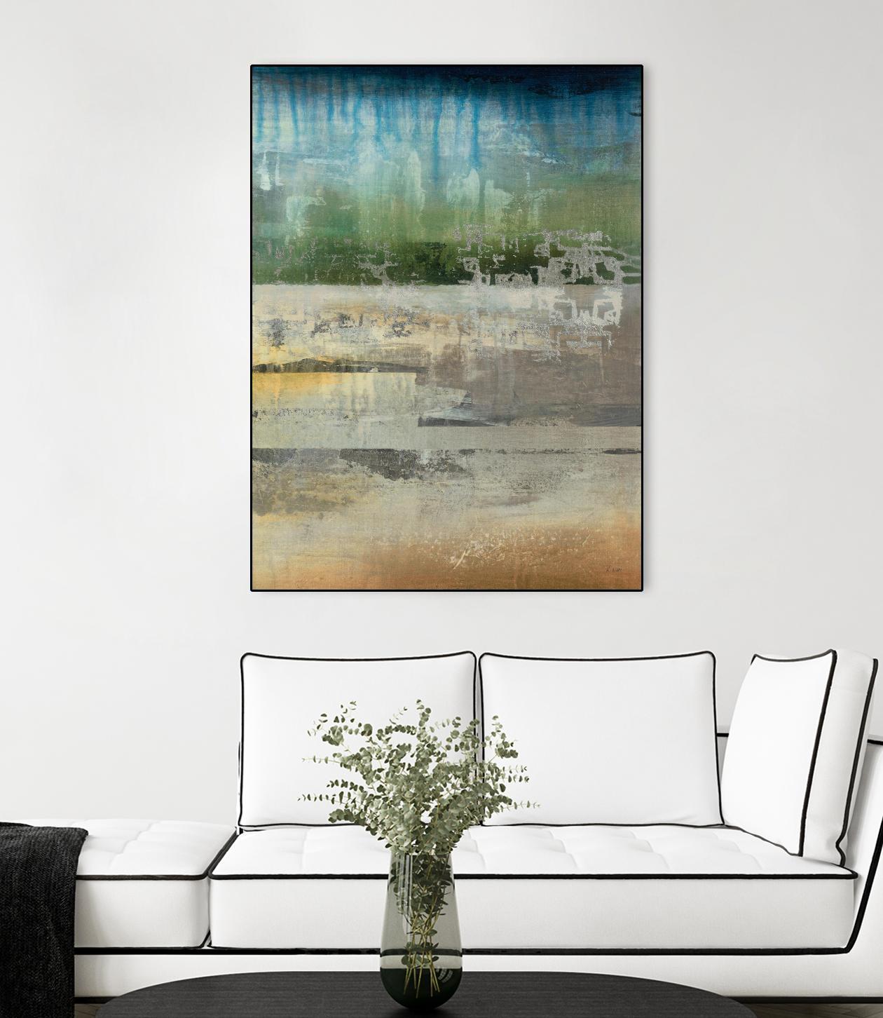 Shades Of Sunset V4 by K. Nari on GIANT ART - blues abstract abstract landscapes