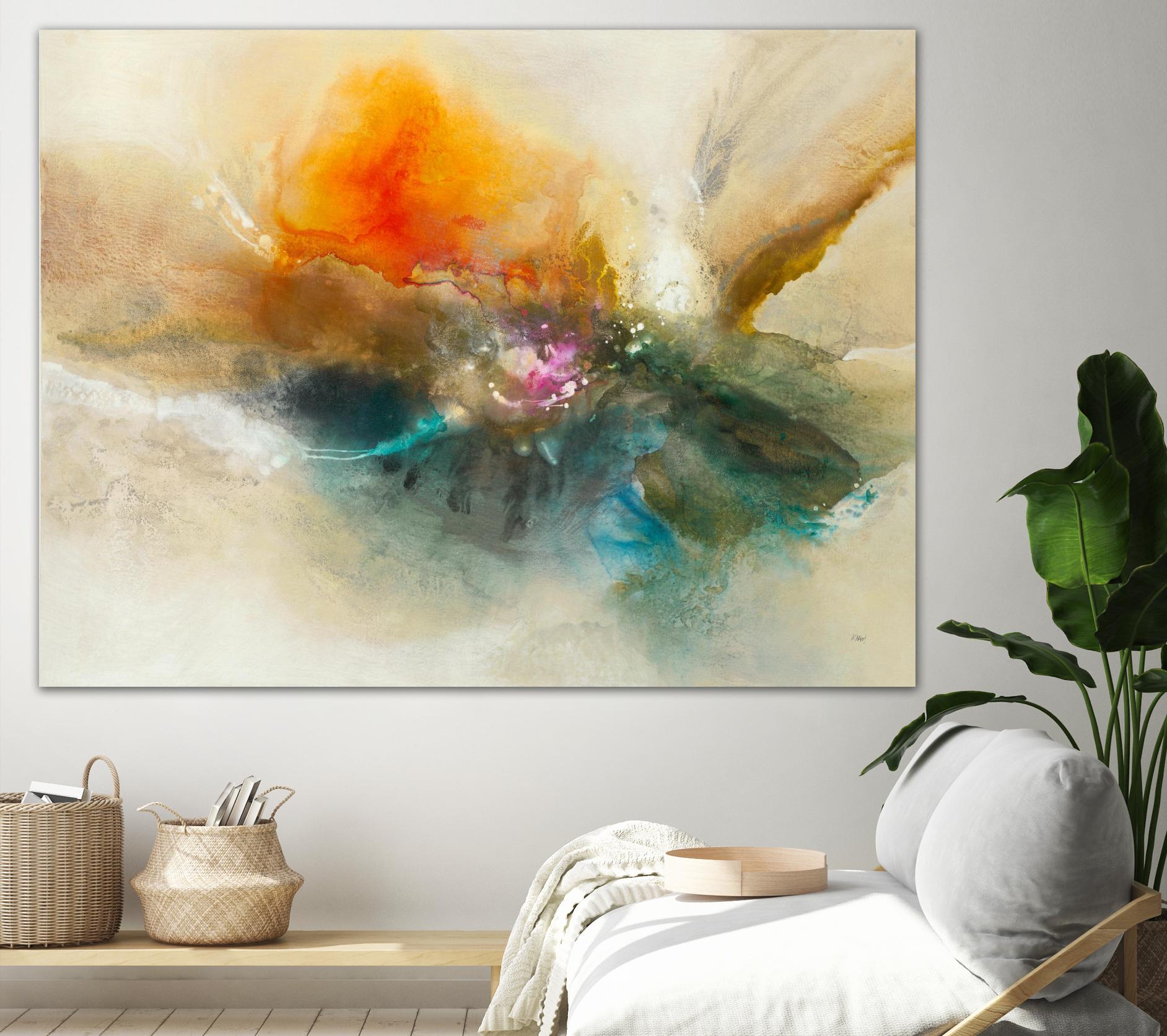 Eternal Bloom by K. Nari on GIANT ART - oranges abstract floral abstract floral