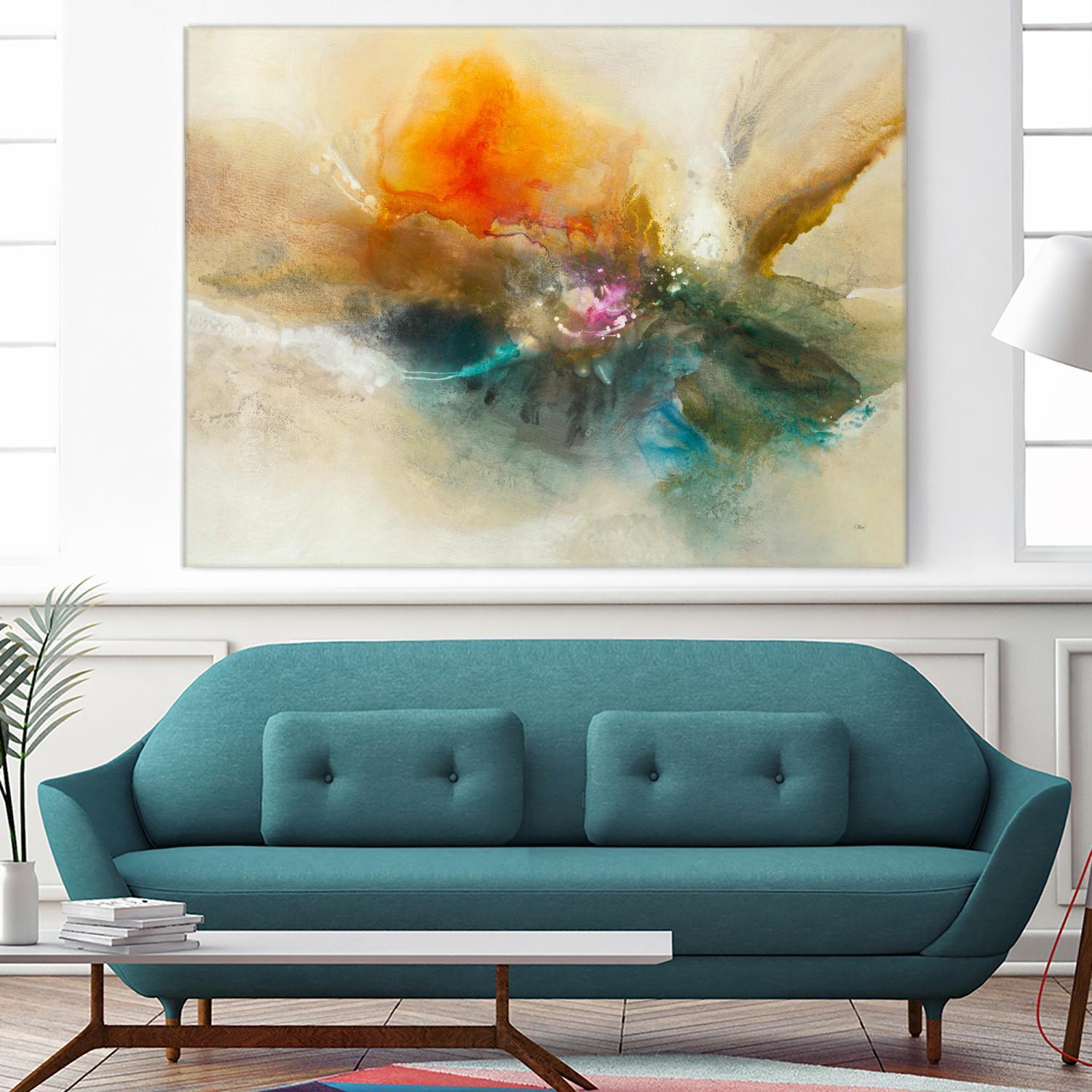 Eternal Bloom by K. Nari on GIANT ART - oranges abstract floral abstract floral