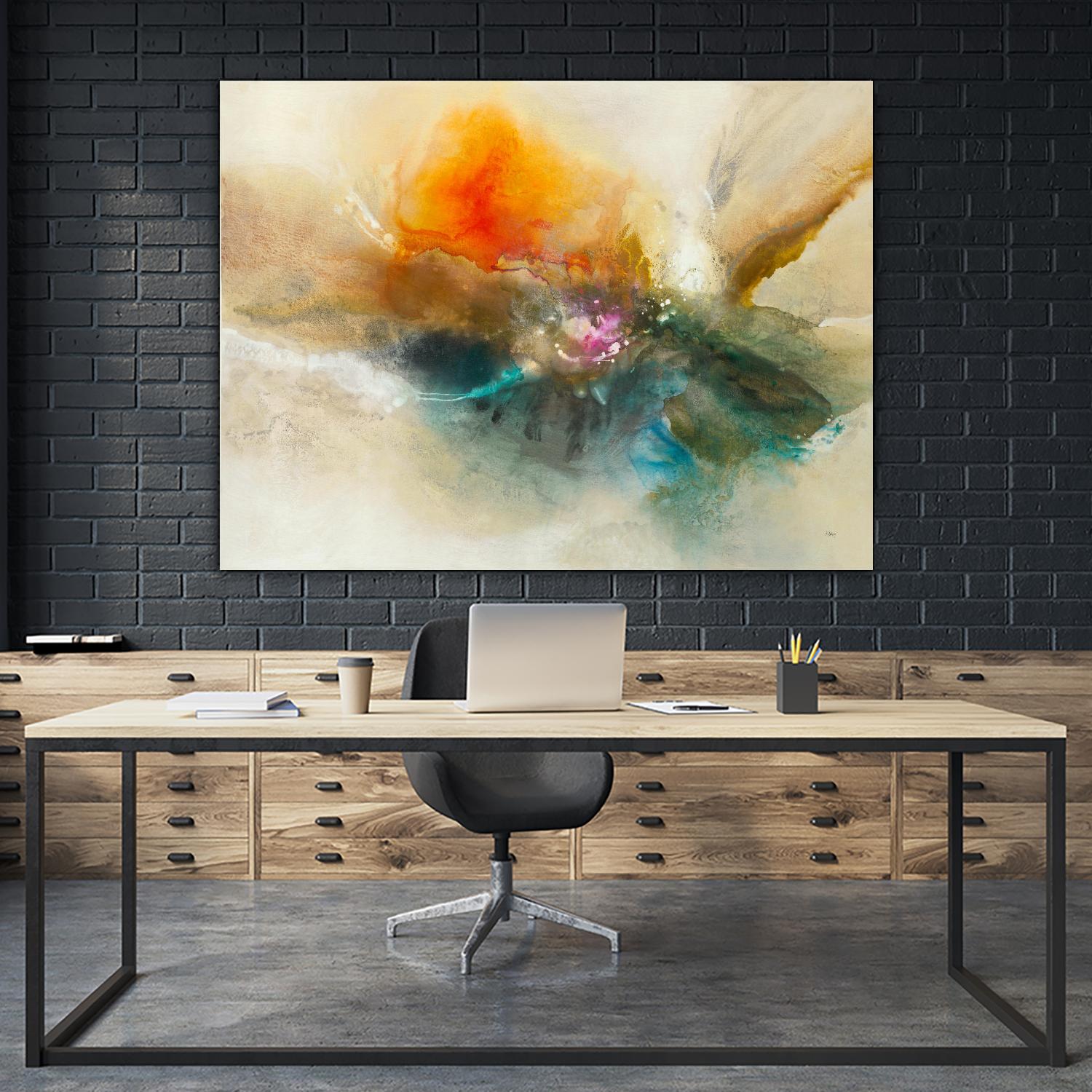 Eternal Bloom by K. Nari on GIANT ART - oranges abstract floral abstract floral
