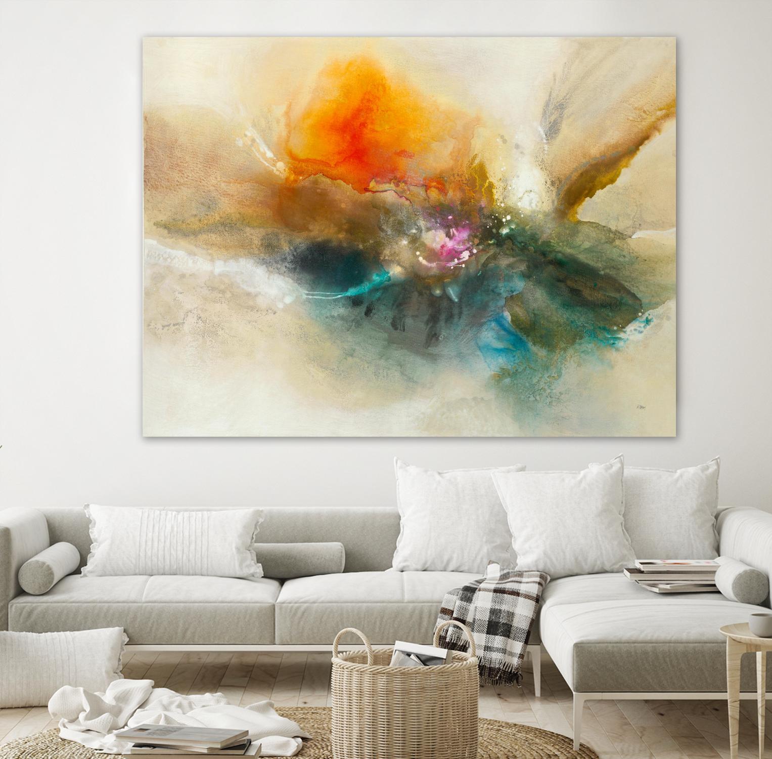 Eternal Bloom by K. Nari on GIANT ART - oranges abstract floral abstract floral