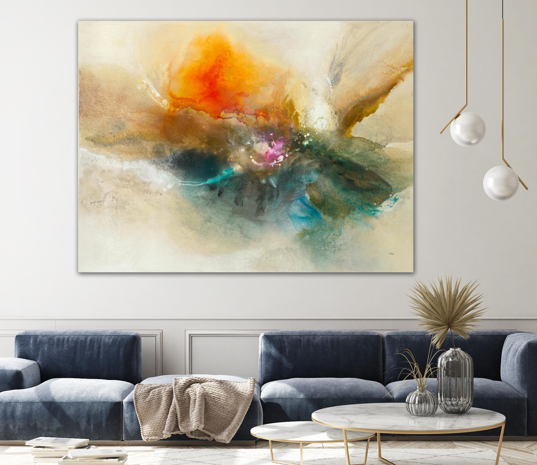 Eternal Bloom by K. Nari on GIANT ART - oranges abstract floral abstract floral