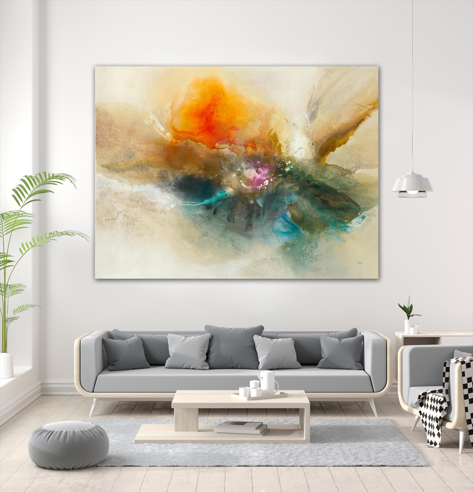 Eternal Bloom by K. Nari on GIANT ART - oranges abstract floral abstract floral