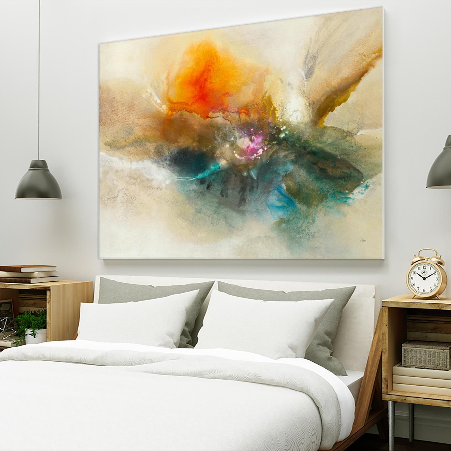 Eternal Bloom by K. Nari on GIANT ART - oranges abstract floral abstract floral