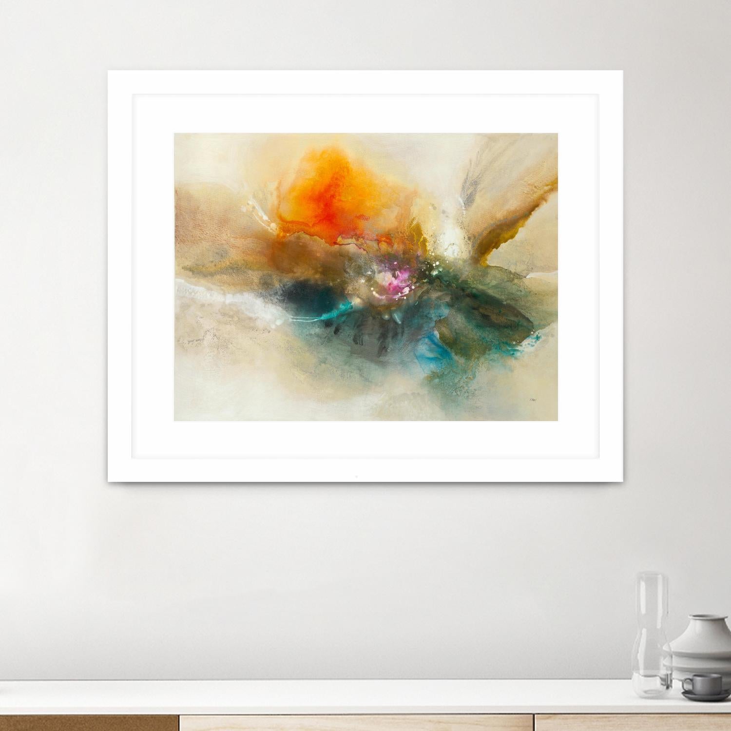 Eternal Bloom by K. Nari on GIANT ART - oranges abstract floral abstract floral