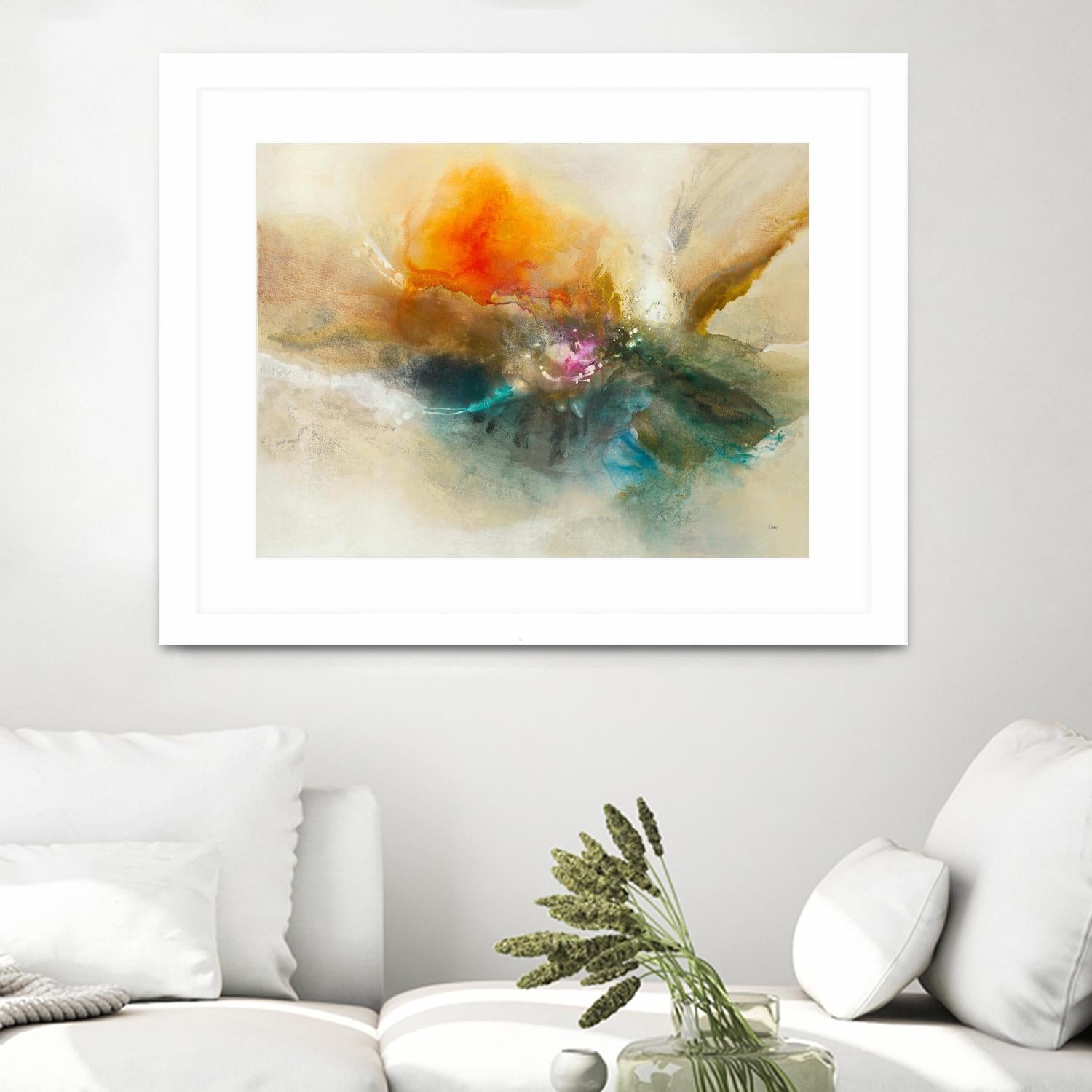 Eternal Bloom by K. Nari on GIANT ART - oranges abstract floral abstract floral