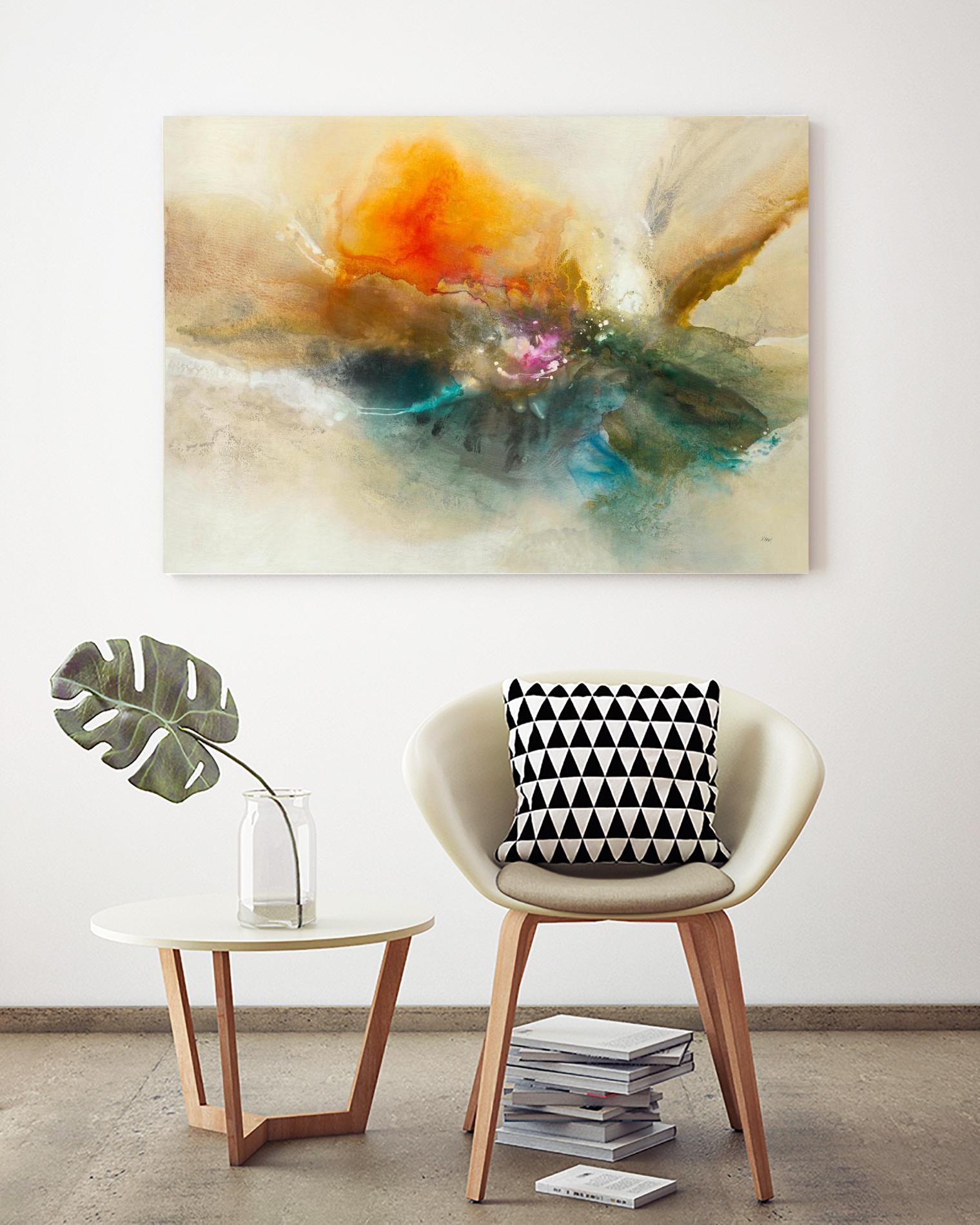 Eternal Bloom by K. Nari on GIANT ART - oranges abstract floral abstract floral