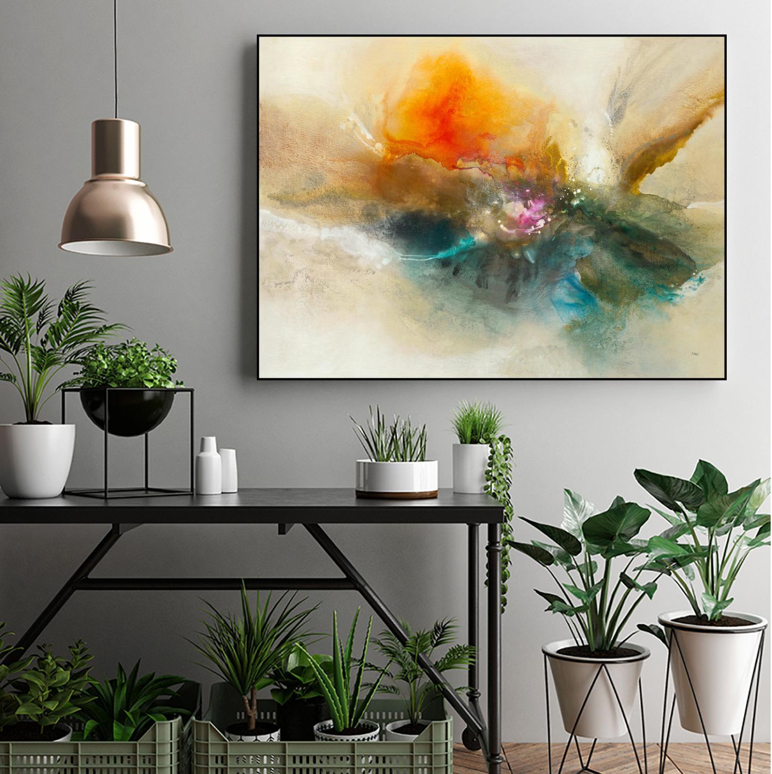 Eternal Bloom by K. Nari on GIANT ART - oranges abstract floral abstract floral