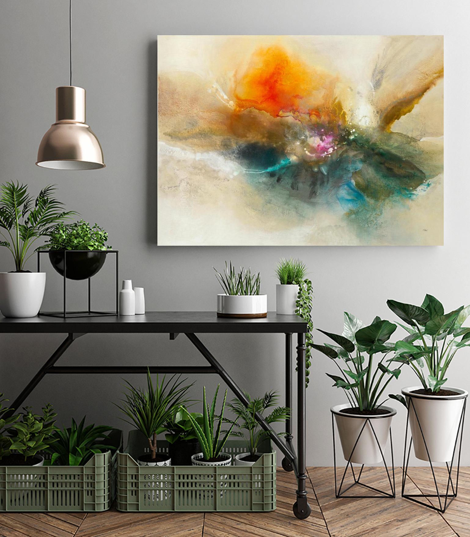 Eternal Bloom by K. Nari on GIANT ART - oranges abstract floral abstract floral