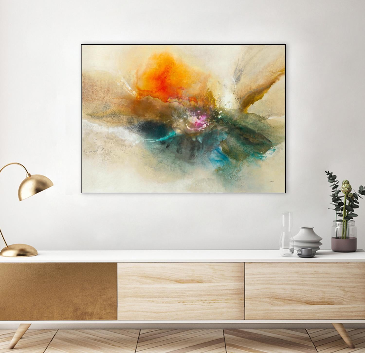 Eternal Bloom by K. Nari on GIANT ART - oranges abstract floral abstract floral