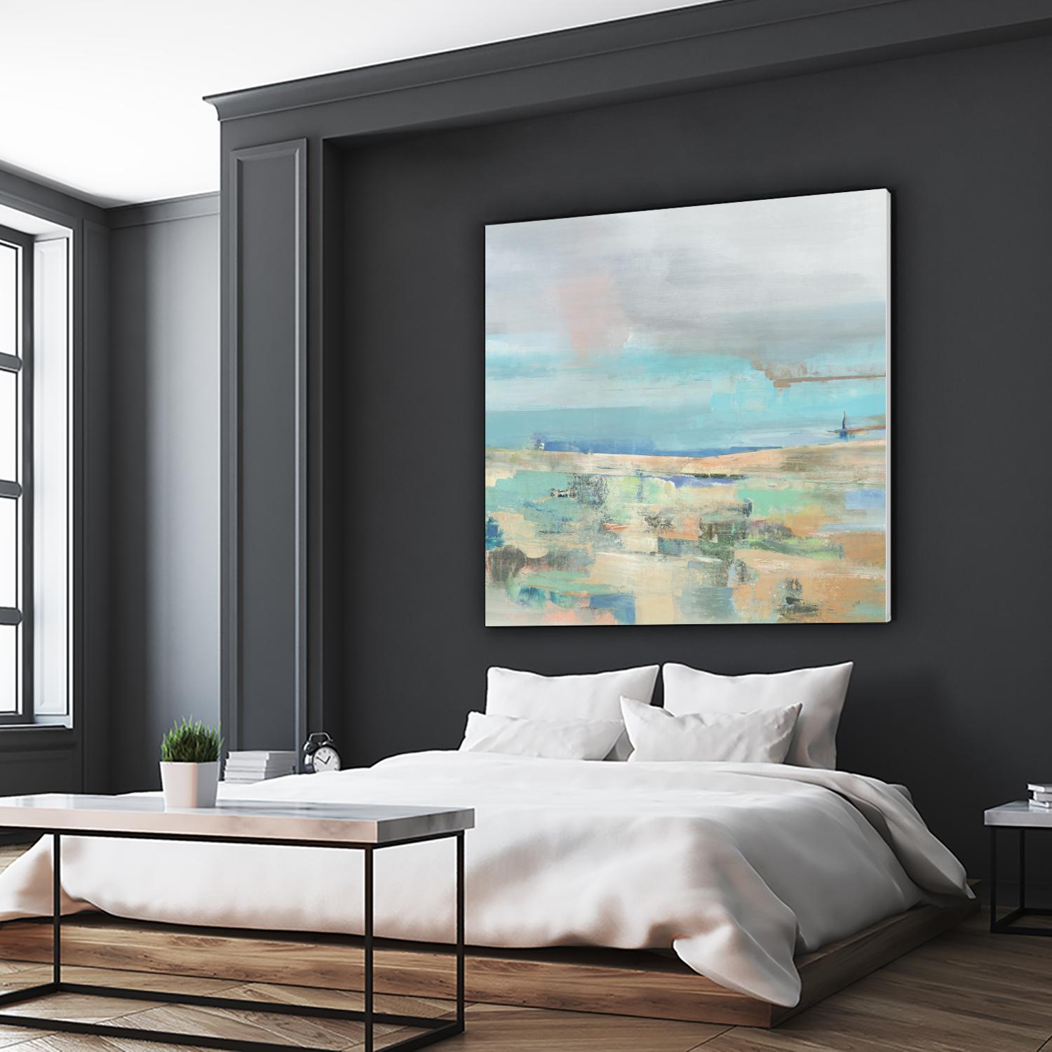 Low Tide I by Nancy Ngo on GIANT ART - pale tints abstract, landscape