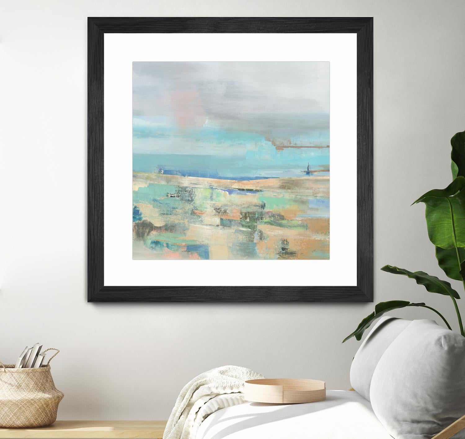 Low Tide I by Nancy Ngo on GIANT ART - pale tints abstract, landscape