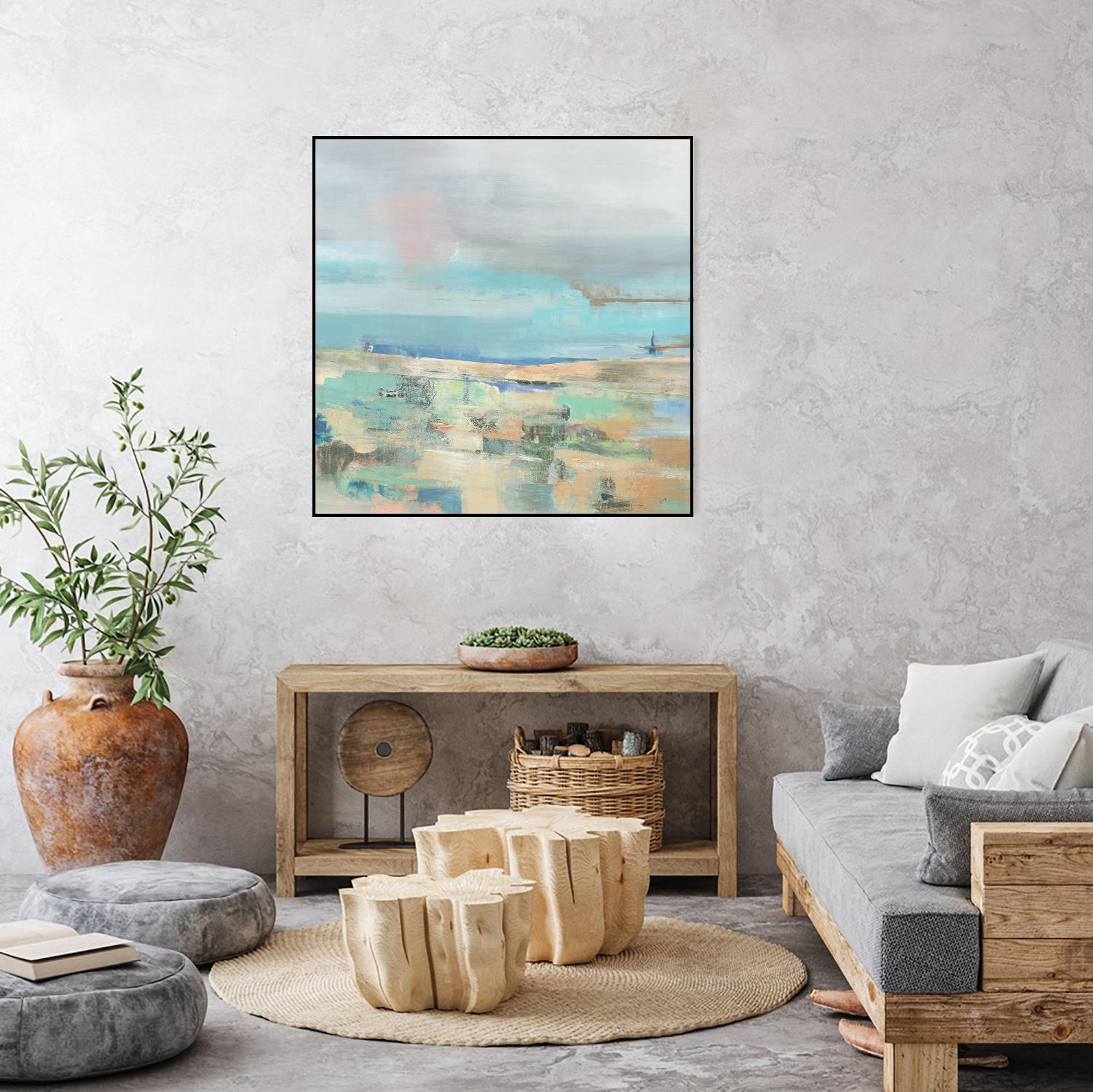 Low Tide I by Nancy Ngo on GIANT ART - pale tints abstract, landscape