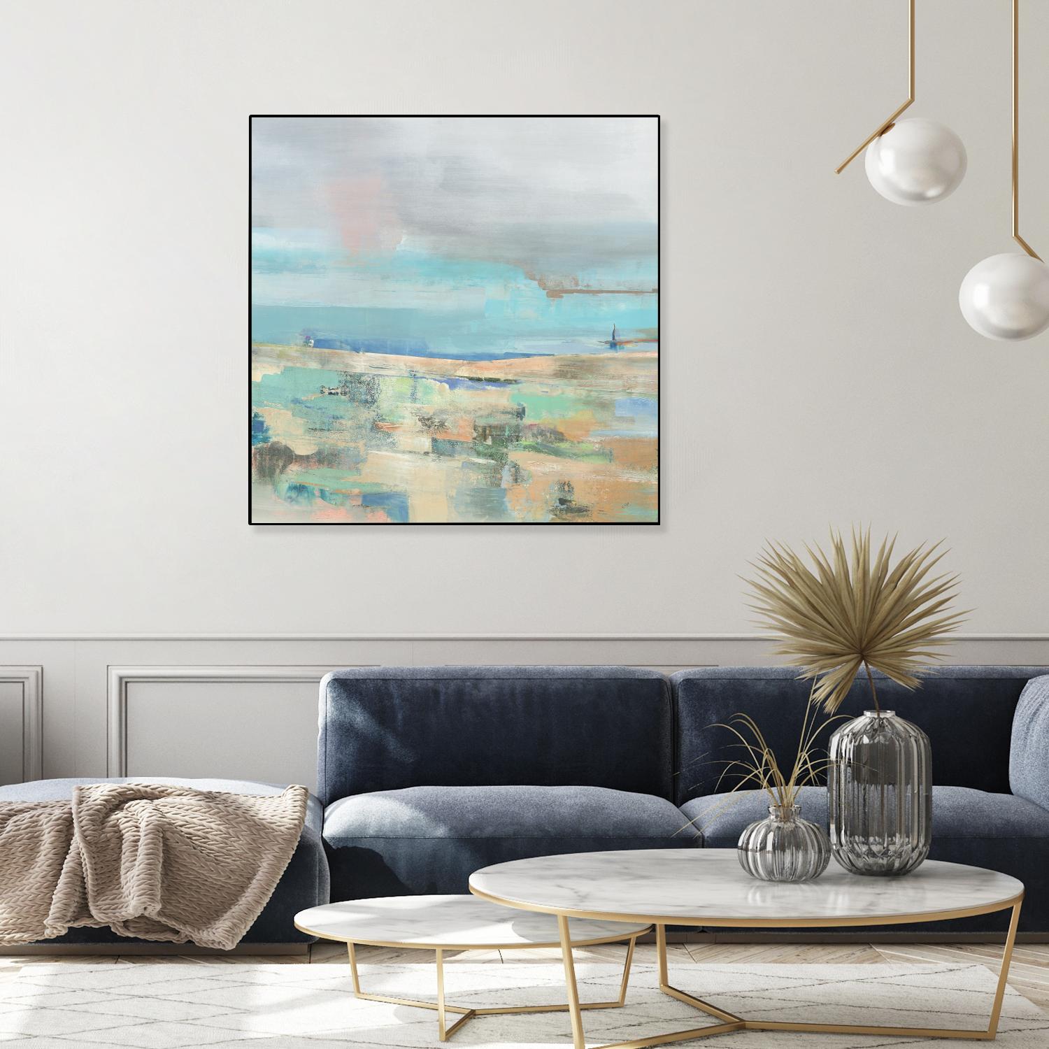 Low Tide I by Nancy Ngo on GIANT ART - pale tints abstract, landscape