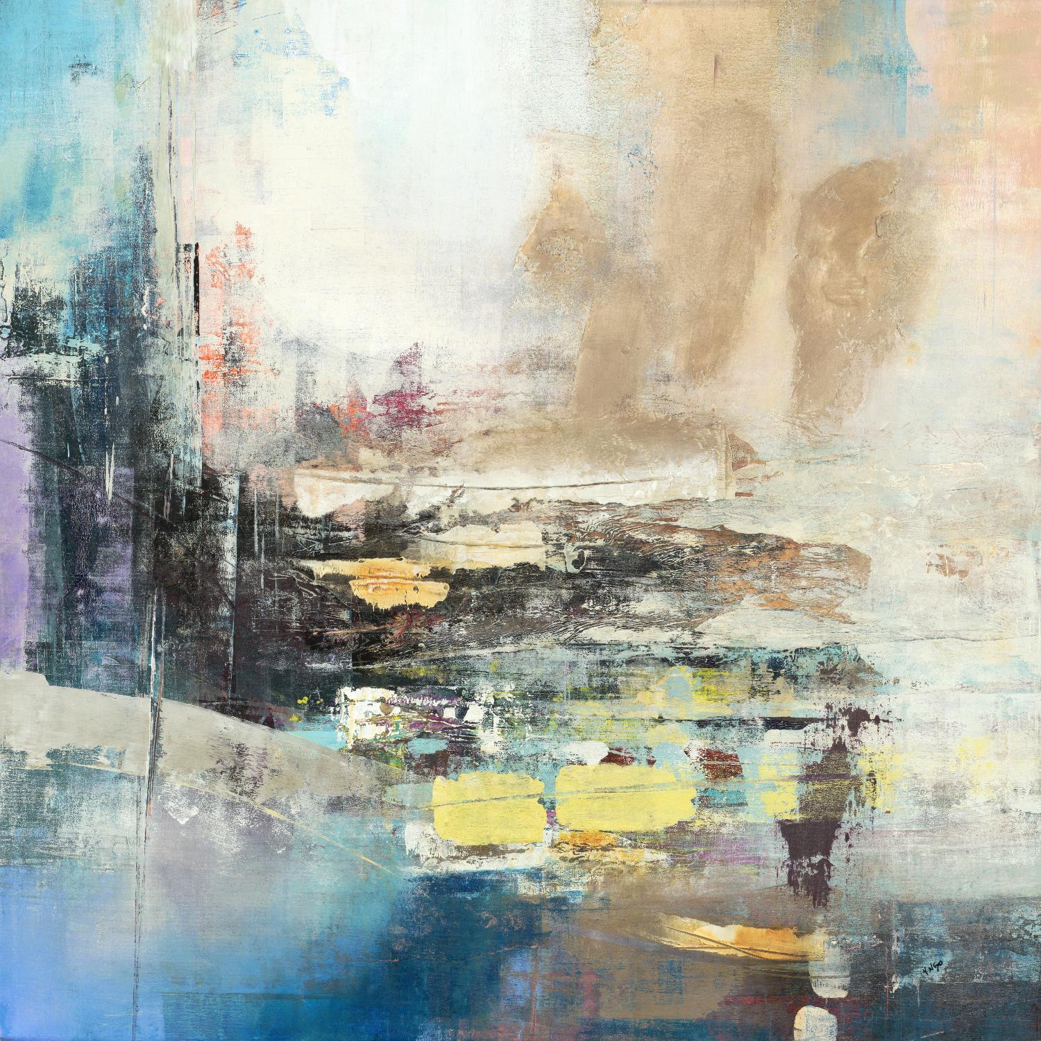 Awaken I by Nancy Ngo on GIANT ART - blues abstract