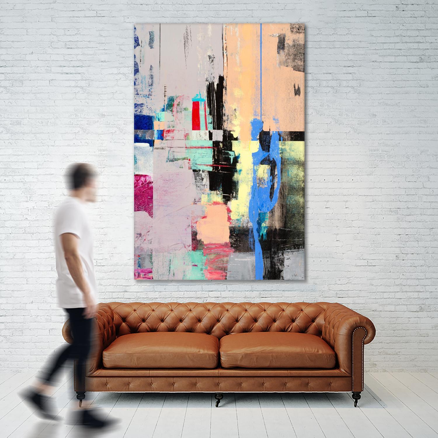 Current Form I by Nancy Ngo on GIANT ART - grays abstract blue