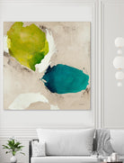 Connected I by Leah Rei on GIANT ART - greens abstract green