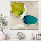 Connected I by Leah Rei on GIANT ART - greens abstract green