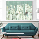 Skyline II by Lisa Ridgers on GIANT ART - greens cityscapes