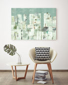 Skyline II by Lisa Ridgers on GIANT ART - greens cityscapes
