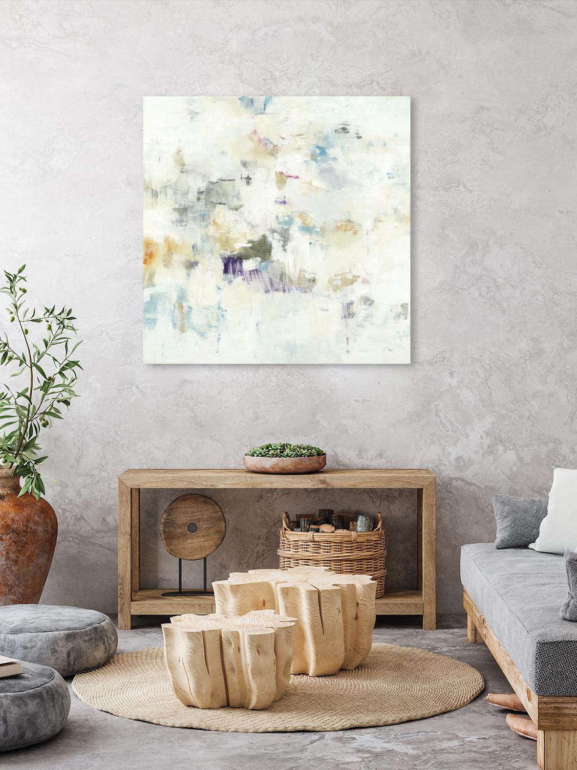 Off the Wall by Lisa Ridgers on GIANT ART - whites & creams abstract