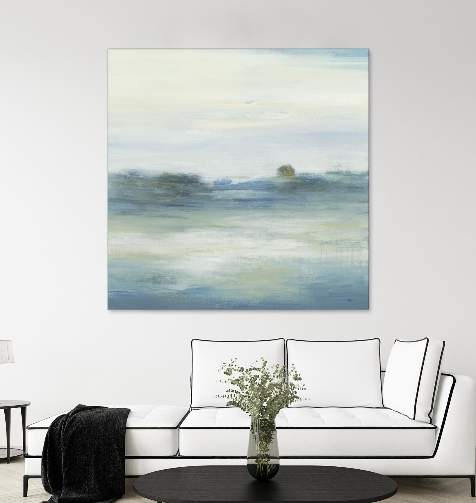 Soothing Scenery by Lisa Ridgers on GIANT ART - blues abstracted landscapes