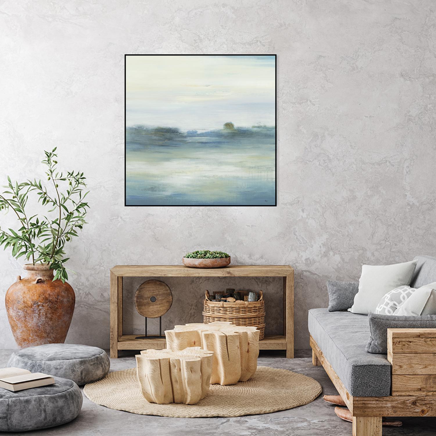 Soothing Scenery by Lisa Ridgers on GIANT ART - blues abstracted landscapes