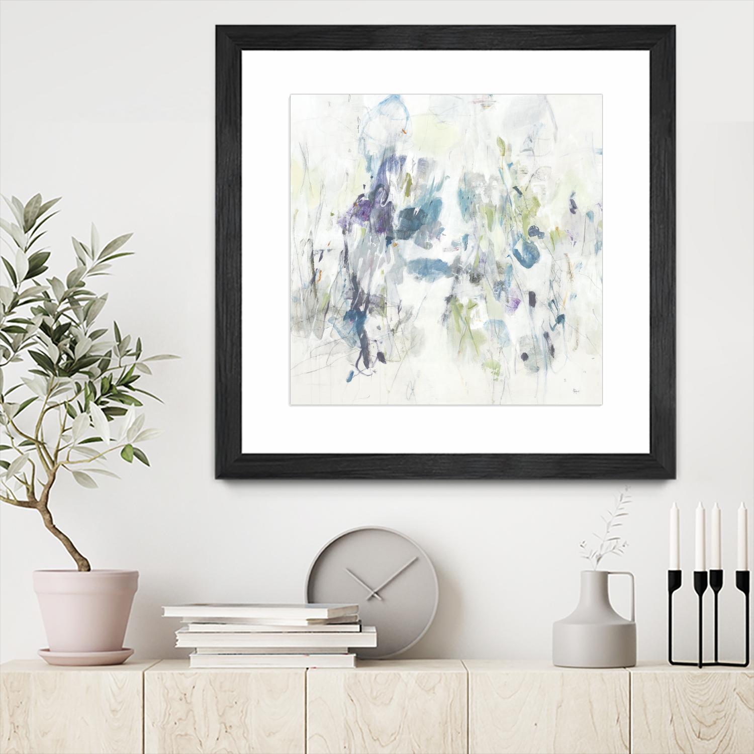 Keep in Touch by Lisa Ridgers on GIANT ART - blues abstract