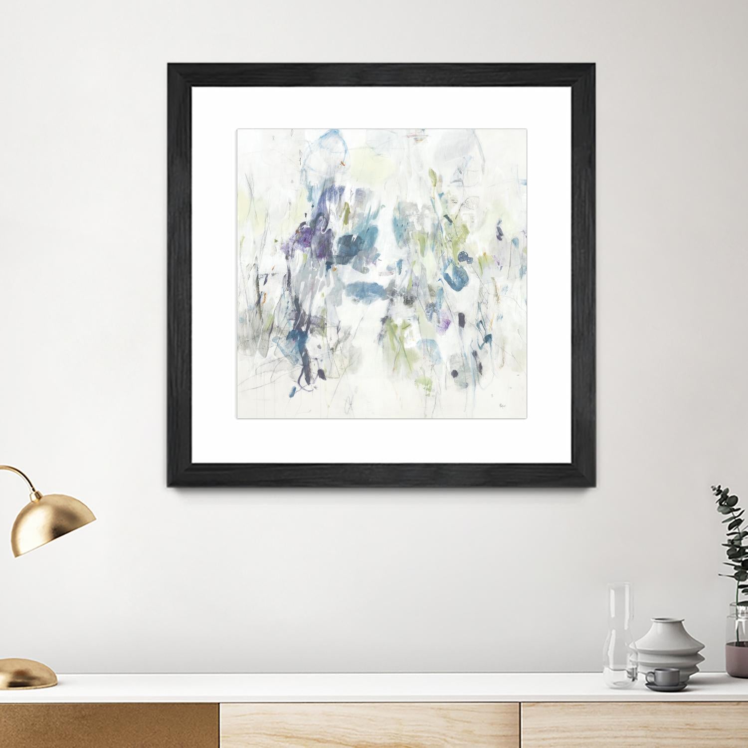Keep in Touch by Lisa Ridgers on GIANT ART - blues abstract