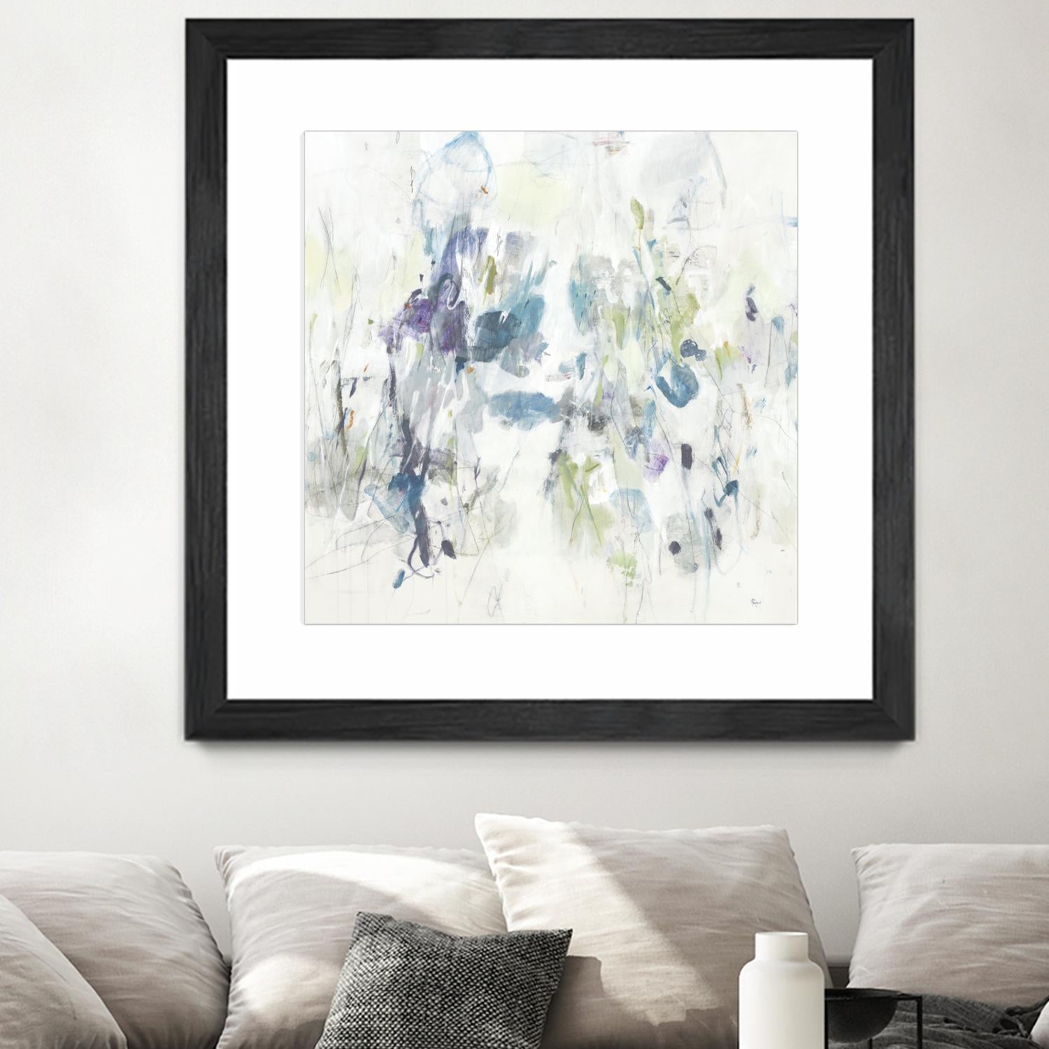 Keep in Touch by Lisa Ridgers on GIANT ART - blues abstract