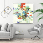 Bright Spot by Lisa Ridgers on GIANT ART - reds abstract