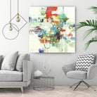 Bright Spot by Lisa Ridgers on GIANT ART - reds abstract