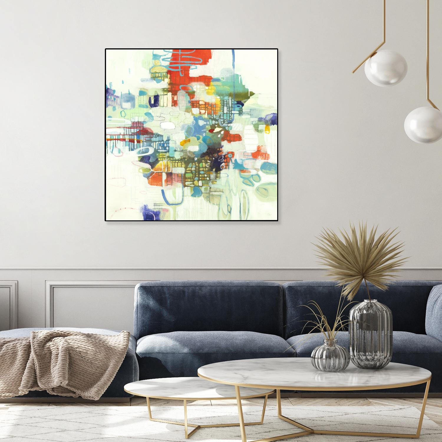 Bright Spot by Lisa Ridgers on GIANT ART - reds abstract