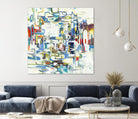 Retroactive by Lisa Ridgers on GIANT ART - blues, greens abstract