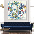 Retroactive by Lisa Ridgers on GIANT ART - blues, greens abstract