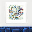 Retroactive by Lisa Ridgers on GIANT ART - blues, greens abstract