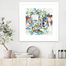 Retroactive by Lisa Ridgers on GIANT ART - blues, greens abstract