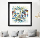 Retroactive by Lisa Ridgers on GIANT ART - blues, greens abstract