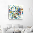 Retroactive by Lisa Ridgers on GIANT ART - blues, greens abstract