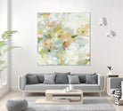 Rhythm & Flow V1 by Lisa Ridgers on GIANT ART - greens geometric shapes