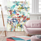 Now & Then I V3 by Lisa Ridgers on GIANT ART - whites & creams abstract