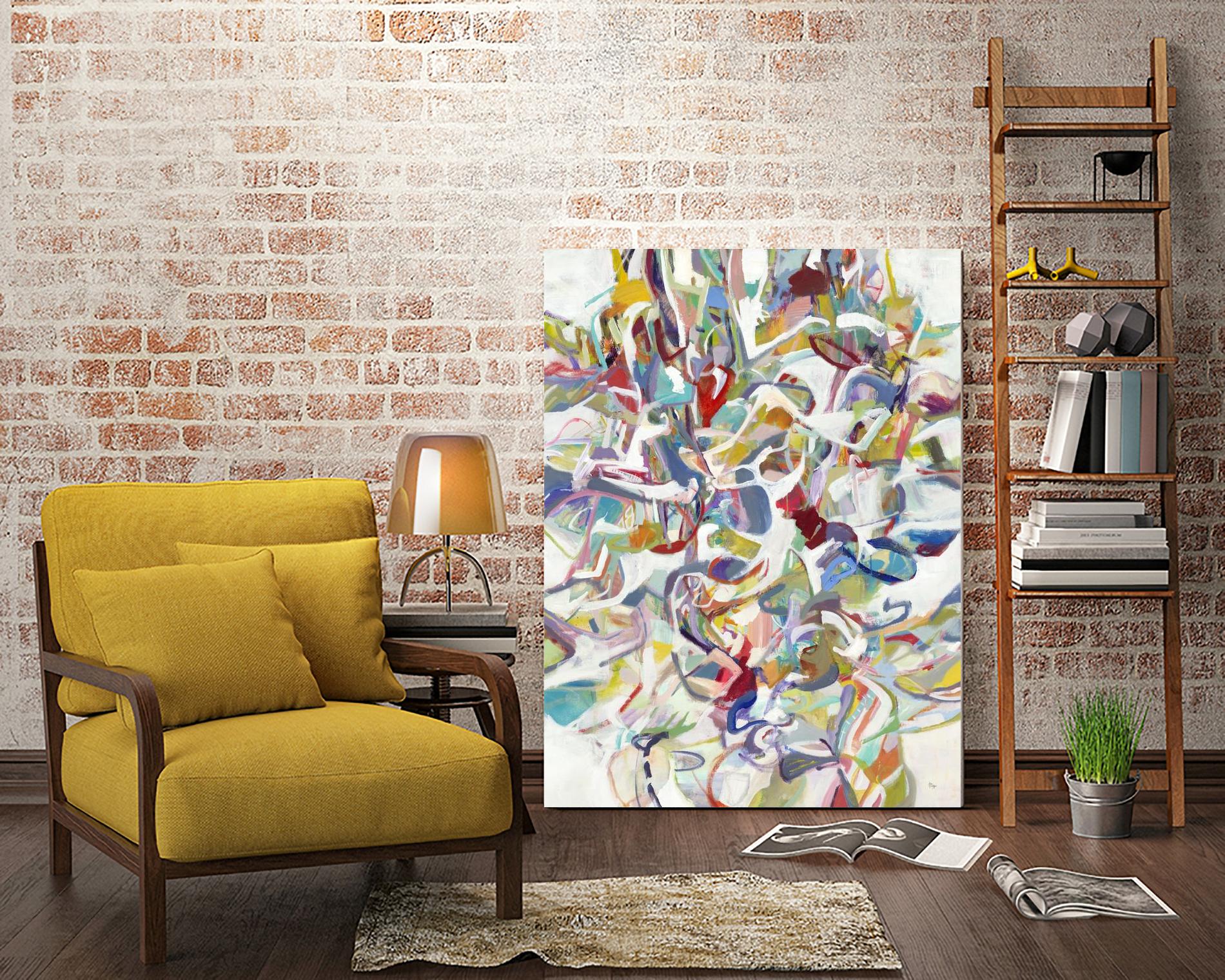 Today In Play by Lisa Ridgers on GIANT ART - blues abstract