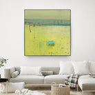 Fresh Dimensions by Lisa Ridgers on GIANT ART - turquoise abstract