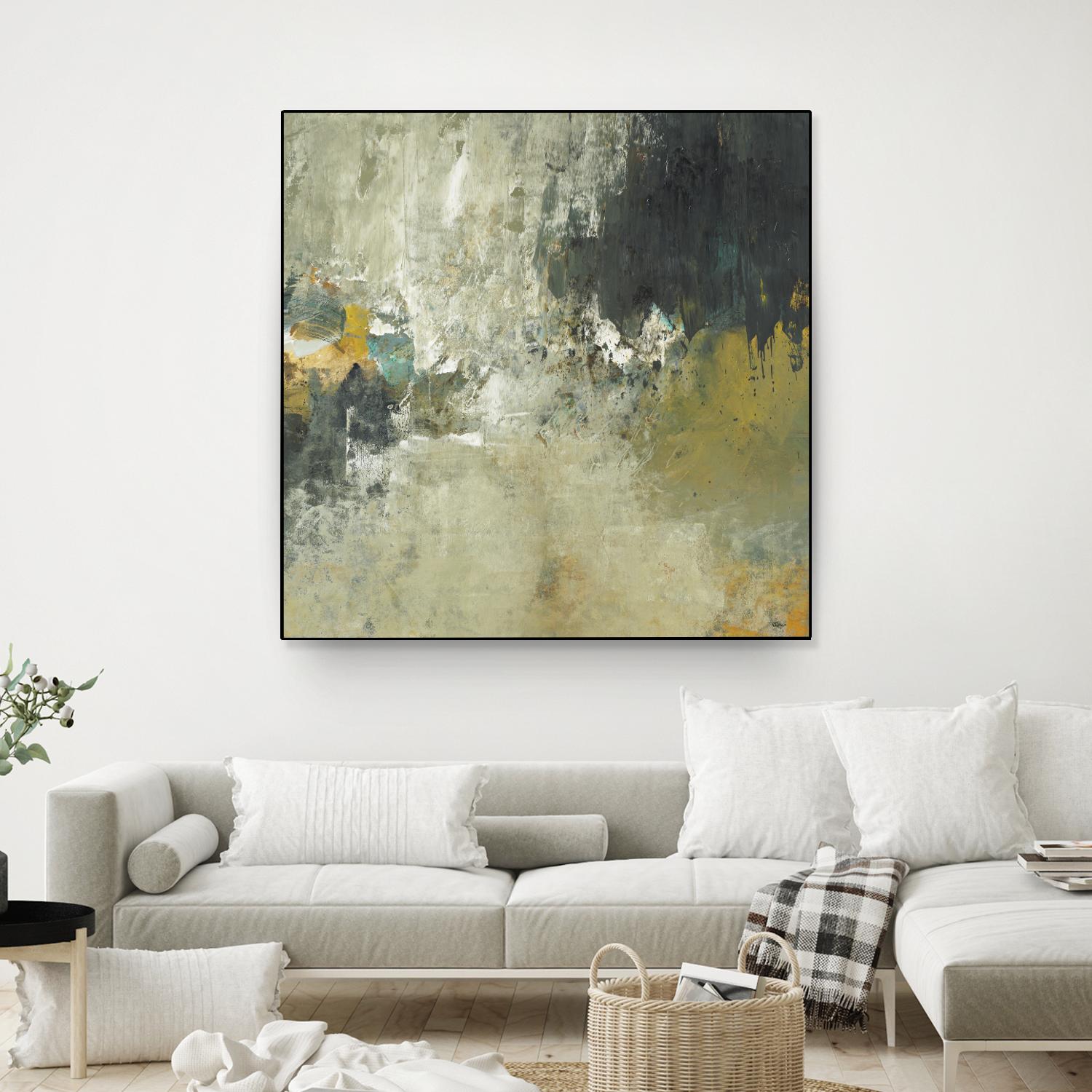 Freestyle by Lisa Ridgers on GIANT ART - beige abstract