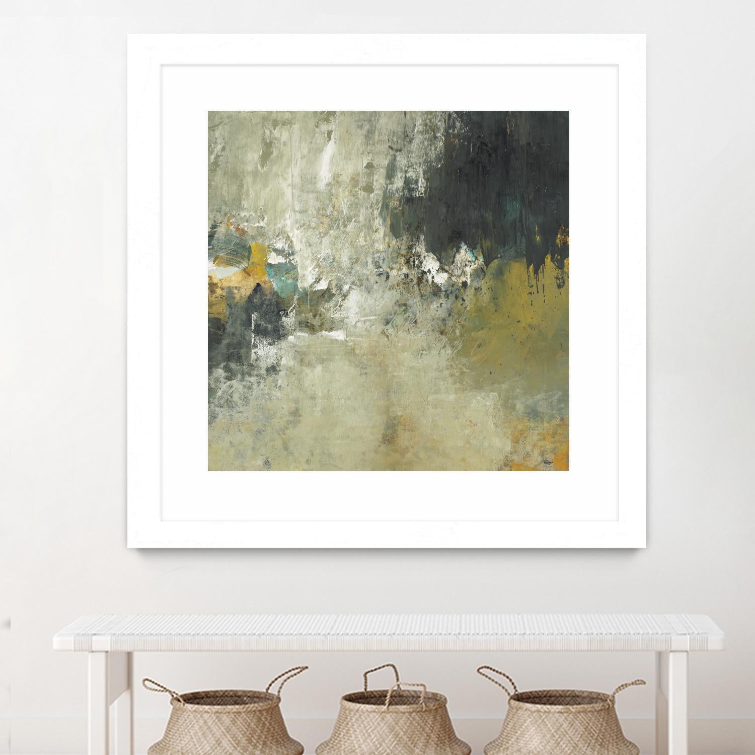 Freestyle by Lisa Ridgers on GIANT ART - beige abstract