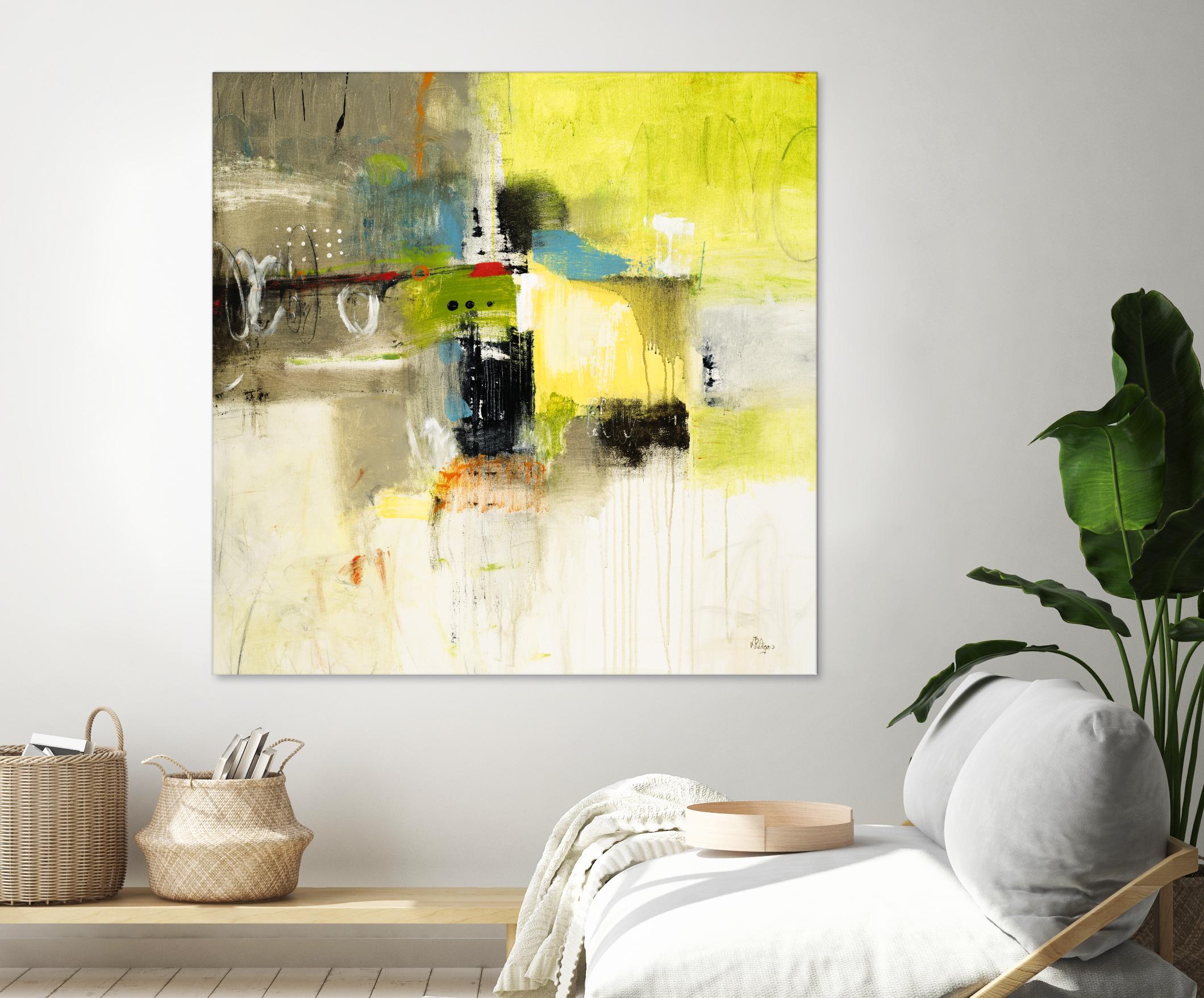 Get Aquainted III by Lisa Ridgers on GIANT ART - beige abstract