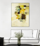 Get Aquainted I by Lisa Ridgers on GIANT ART - beige abstract